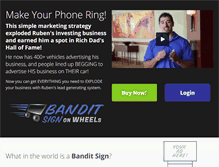 Tablet Screenshot of banditsignonwheels.com